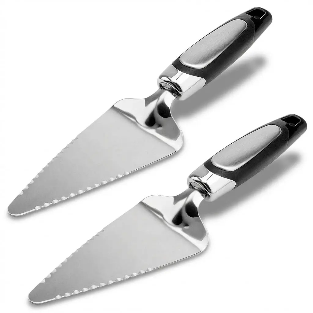 Awpeye Stainless Steel Pie Cutter and Server 9.85in | Sharp Serrated Edges for Desserts - main product image