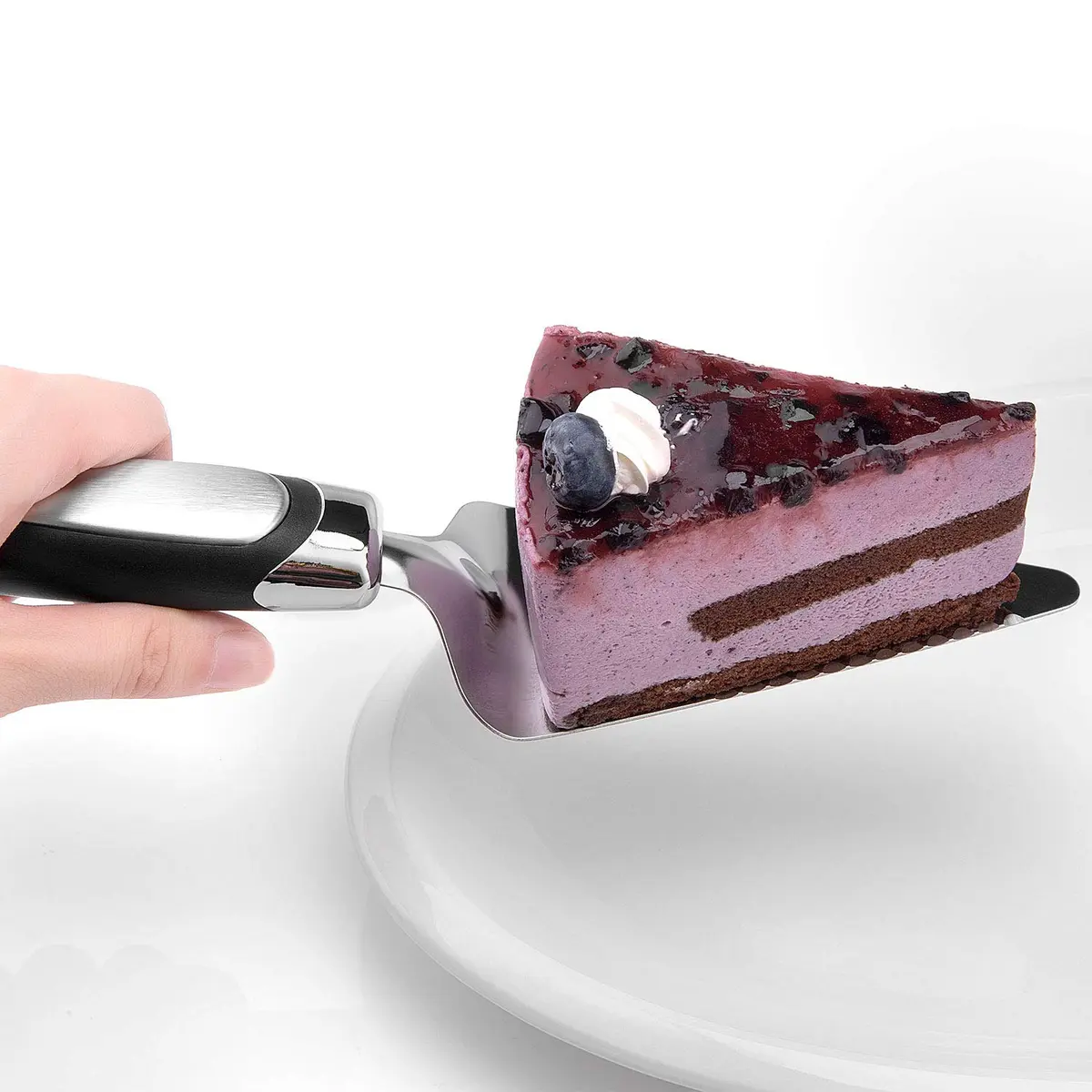 Awpeye Stainless Steel Pie Cutter and Server 9.85in | Sharp Serrated Edges for Desserts - view 6