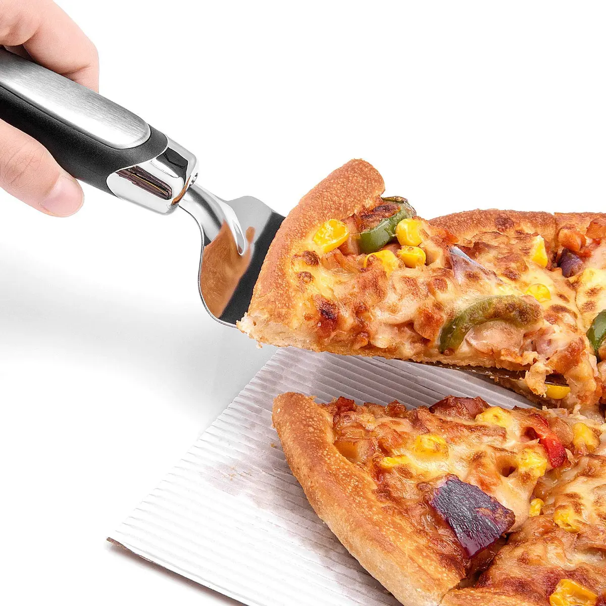 Awpeye Stainless Steel Pie Cutter and Server 9.85in | Sharp Serrated Edges for Desserts - view 4