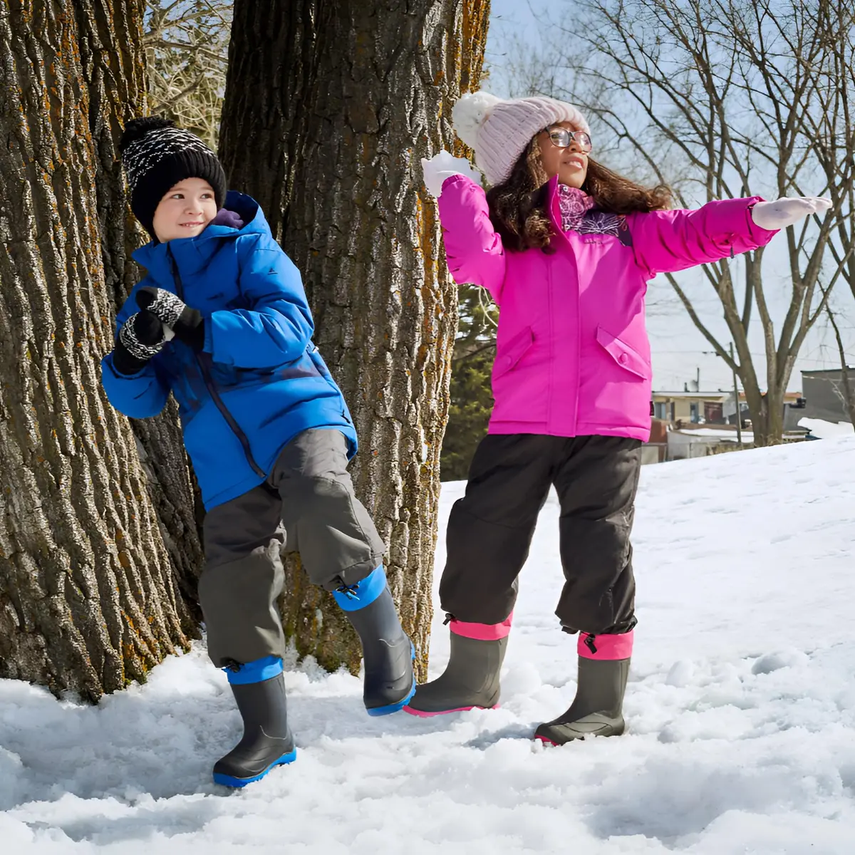 Kamik Snobuster 1 Kids Snow Boots, Blue - 3 Little Kid | Waterproof, -25°F Insulation, Eco-Friendly Liner - view 2