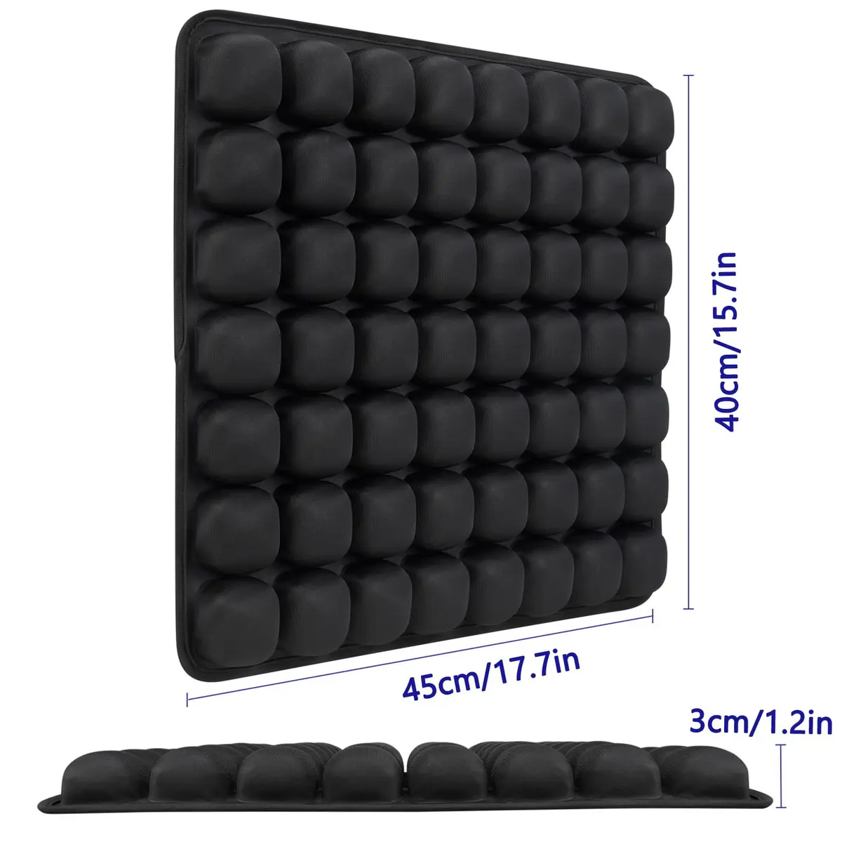 SUNFICON Air Cushion Inflatable Seat Pad 45.7cm x 40.6cm x 2.5cm (18" x 16" x 1") | Pressure Relief for Office Chairs & Wheelchairs - view 6