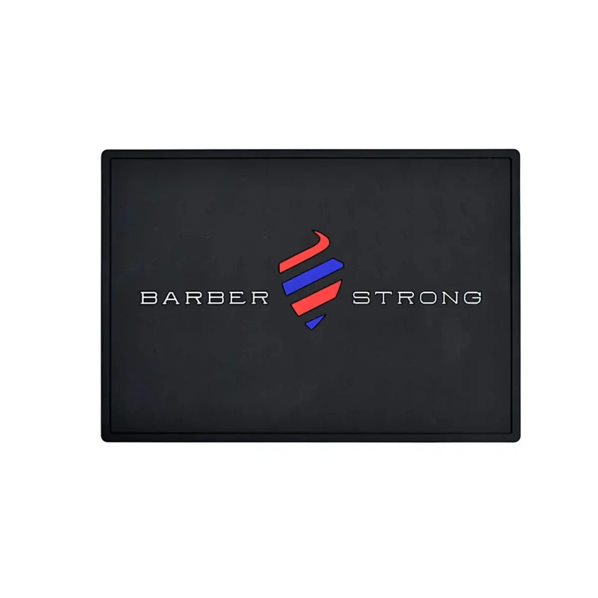 Barber Strong The Barber Mat 19" x 13" Black | Non-Slip Countertop Workstation Mat for Clippers & Hair Cutting Tools - main product image
