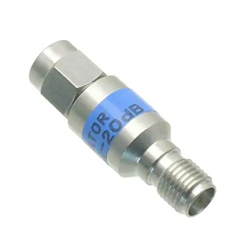 MWRF Source SMA Male to SMA Female 6GHz Attenuator 20 dB | DC – 6GHz Frequency Range, 50 Ohm Impedance - view 2