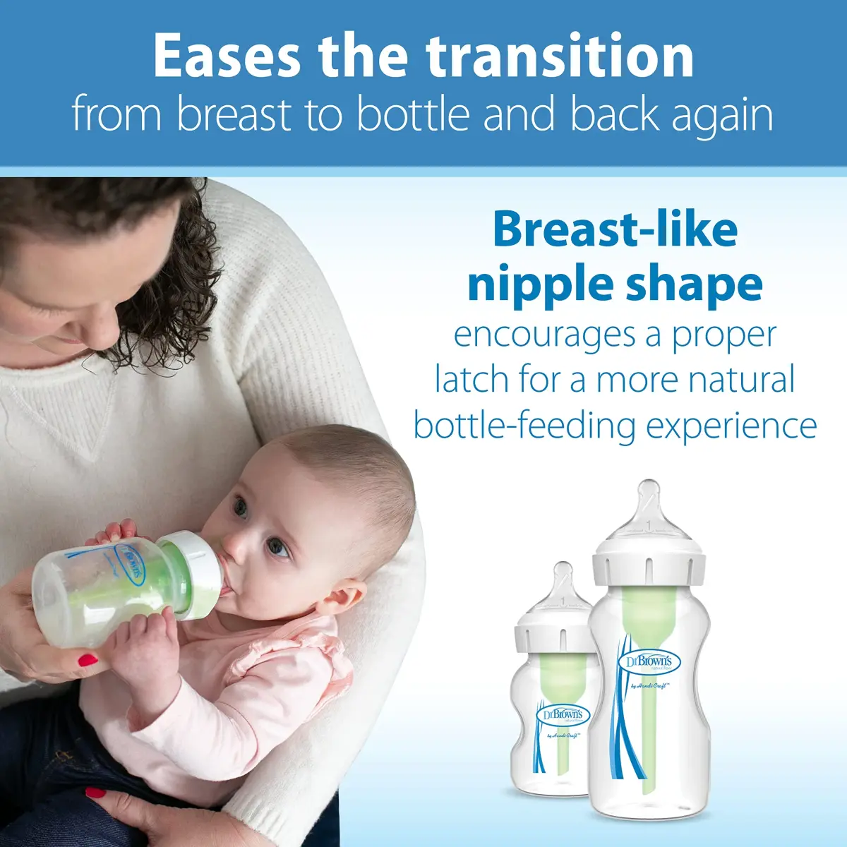 Dr. Brown's Wide-Neck Preemie Flow Nipple 6-Pack | Slowest Flow for Newborns & Preemies - view 3