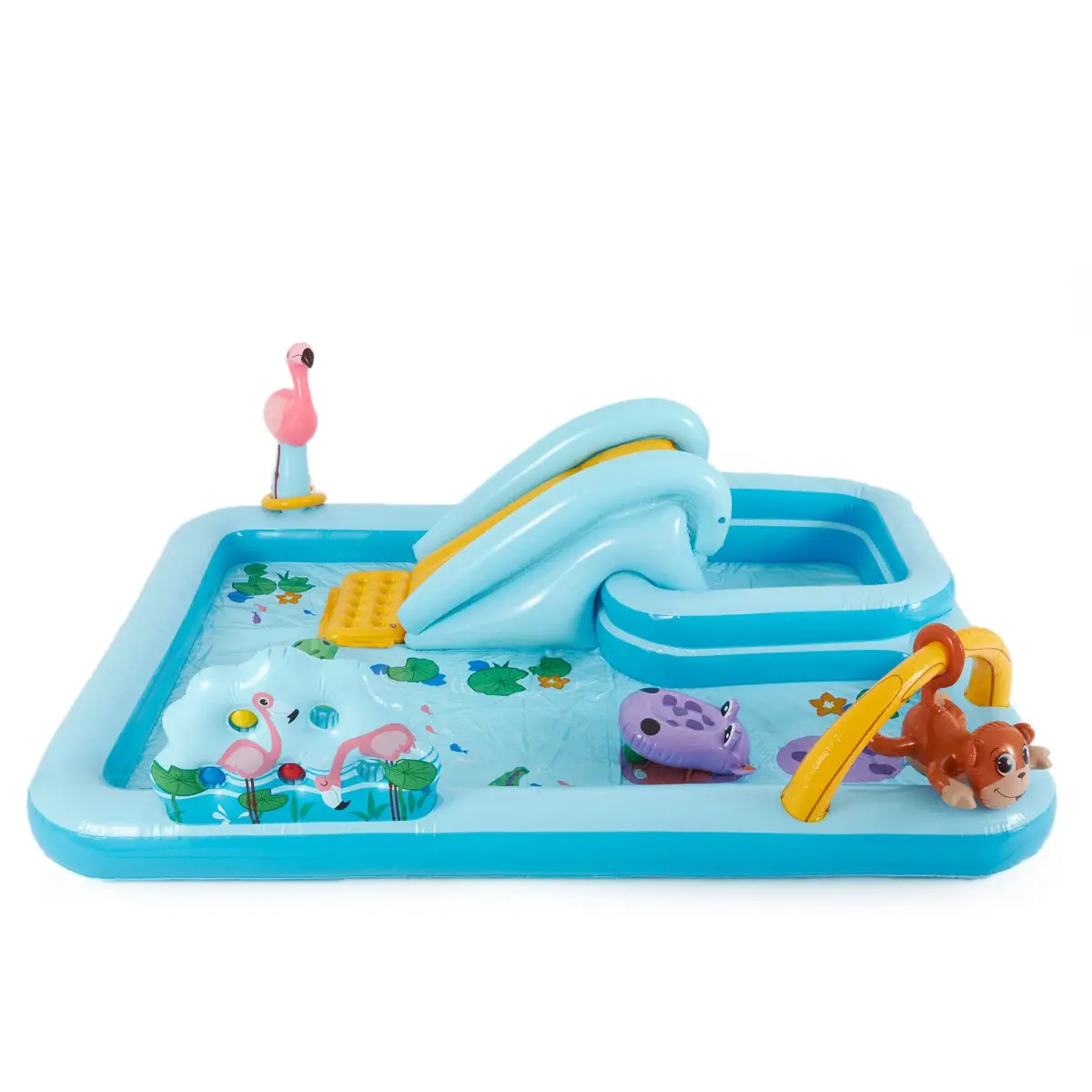 Intex Jungle Adventure Inflatable Water Slide Park & Kiddie Swimming Pool | Ages 2+ | 2 Pools, 130 Gallon Capacity - view 7