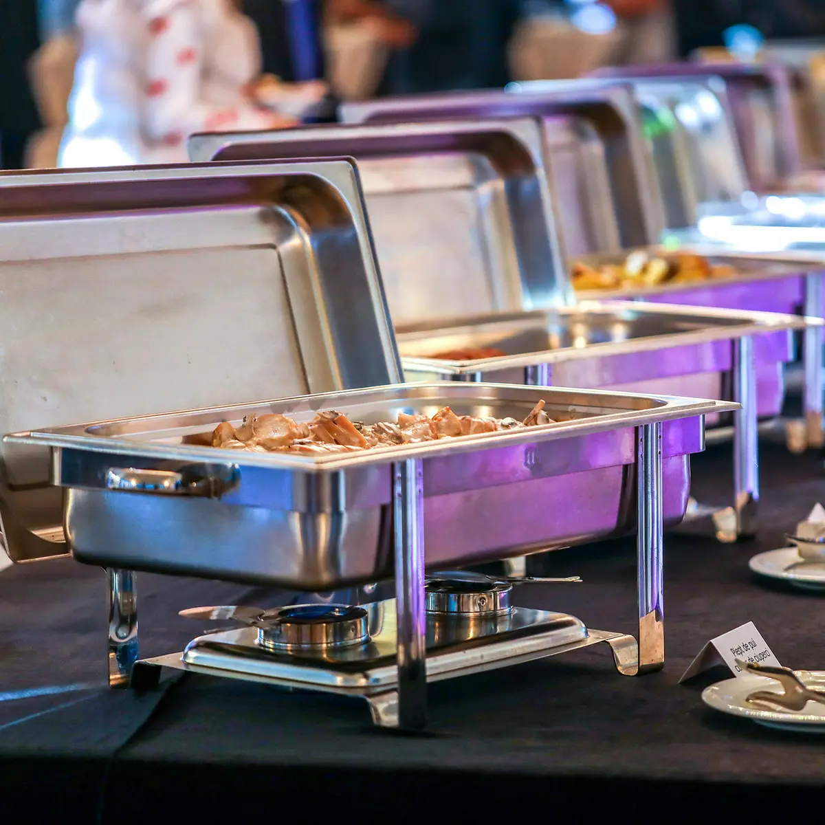 Tiger Chef 2-Pack 2.5-inch Deep Stainless Steel Chafer Pans | Commercial Grade NSF Certified - view 4