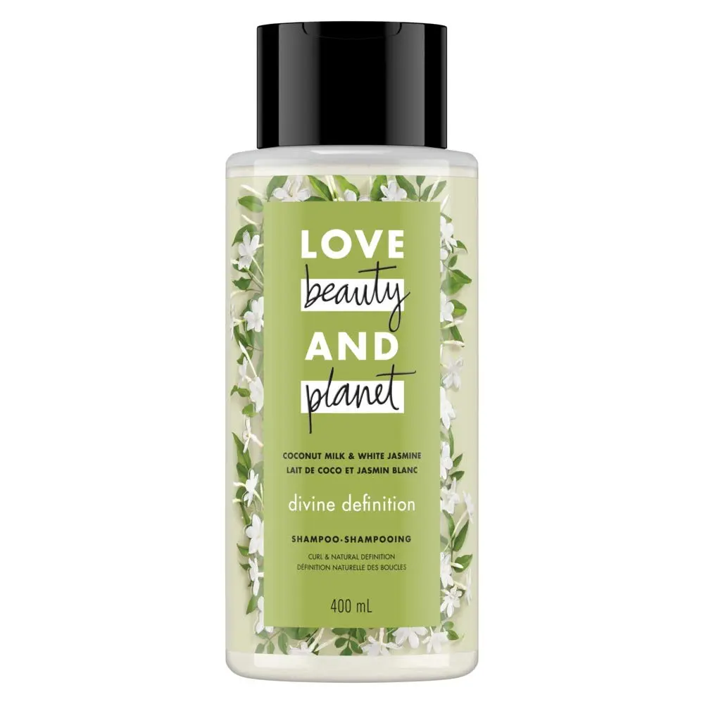 Love Beauty And Planet Divine Definition Shampoo, Coconut Milk & White Jasmine 13.5 fl oz | Nourishing, Sulfate-Free - main product image