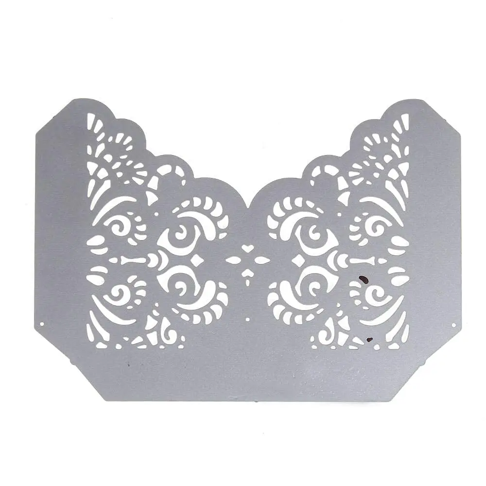 DIY Scrapbooking Artist Flourish Lace Pocket Cutting Dies 145x103mm | Creative Paper Craft Tool - view 3