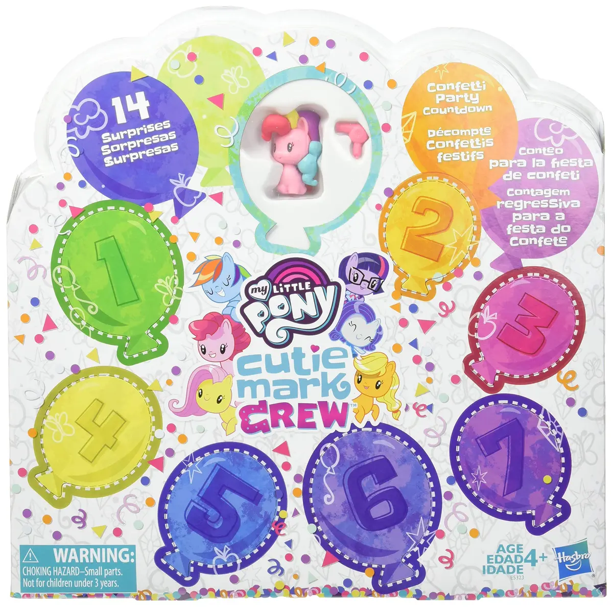 My Little Pony Toy Cutie Mark Crew Confetti Party Countdown 8 Pack | 14 Surprises for Kids 4+ - main product image