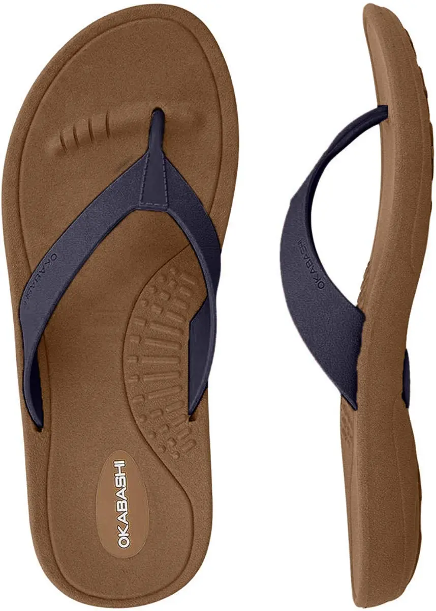 OKABASHI Women's Breeze Flip Flop Sandals 8-9 | Supportive, Durable, Made in USA - main product image