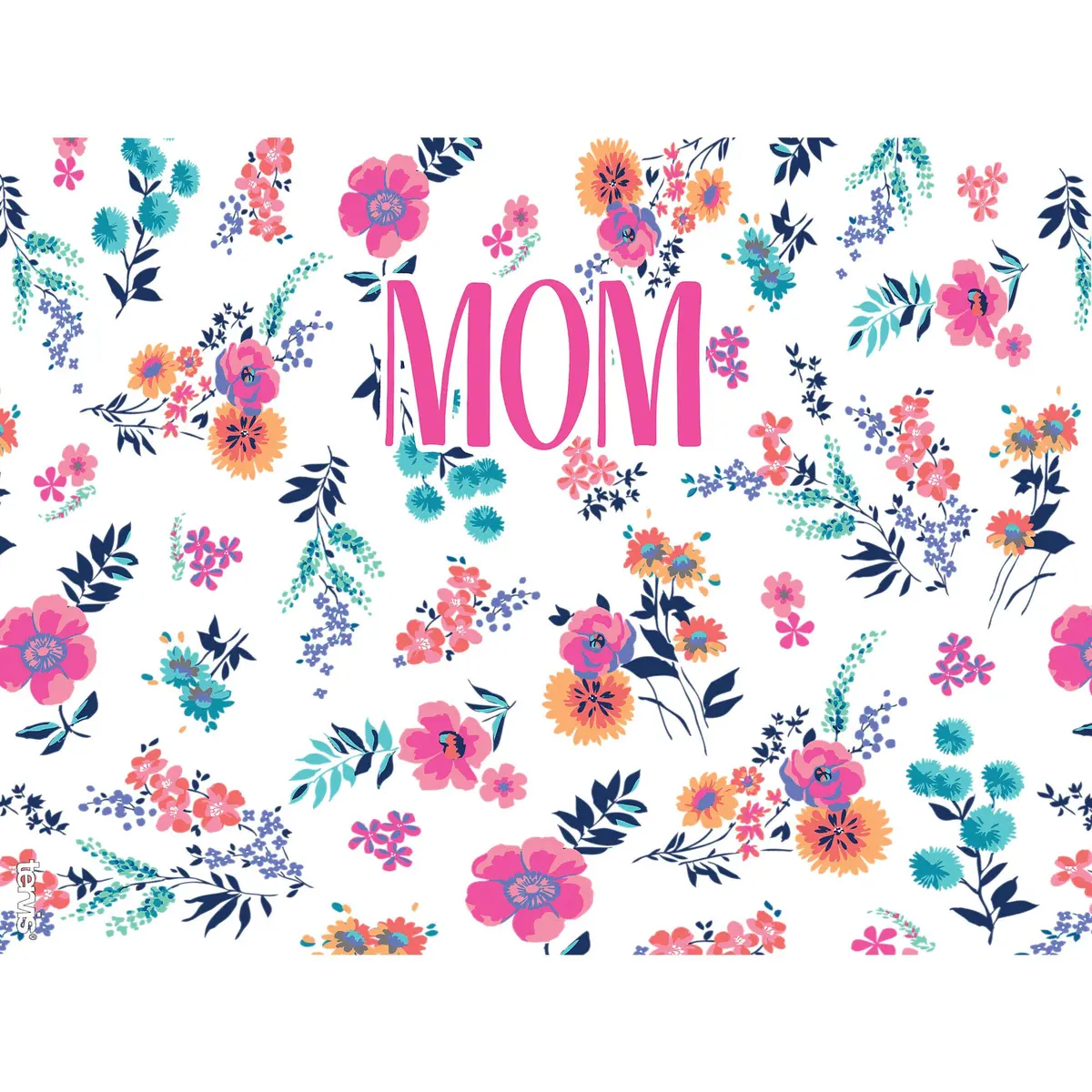 Tervis Made in USA Double Walled Dainty Floral Mother's Day Insulated Tumbler Cup Keeps Drinks Cold & Hot, 24oz, Mom - view 2