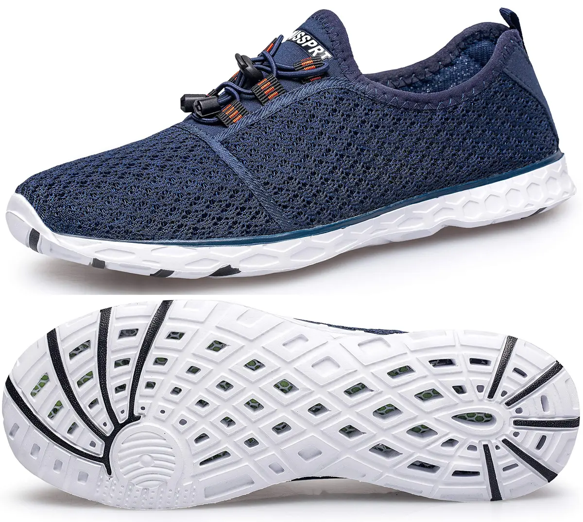 DOUSSPRT Men's Water Shoes Quick Dry for Beach Swim Pool Fishing | Breathable Mesh & Open Design - main product image