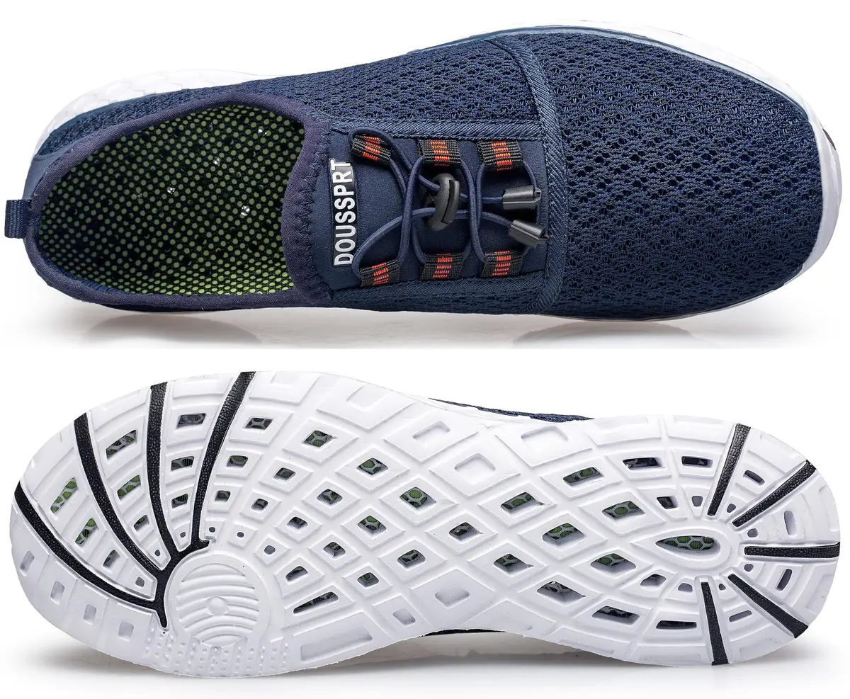 DOUSSPRT Men's Water Shoes Quick Dry for Beach Swim Pool Fishing | Breathable Mesh & Open Design - view 8