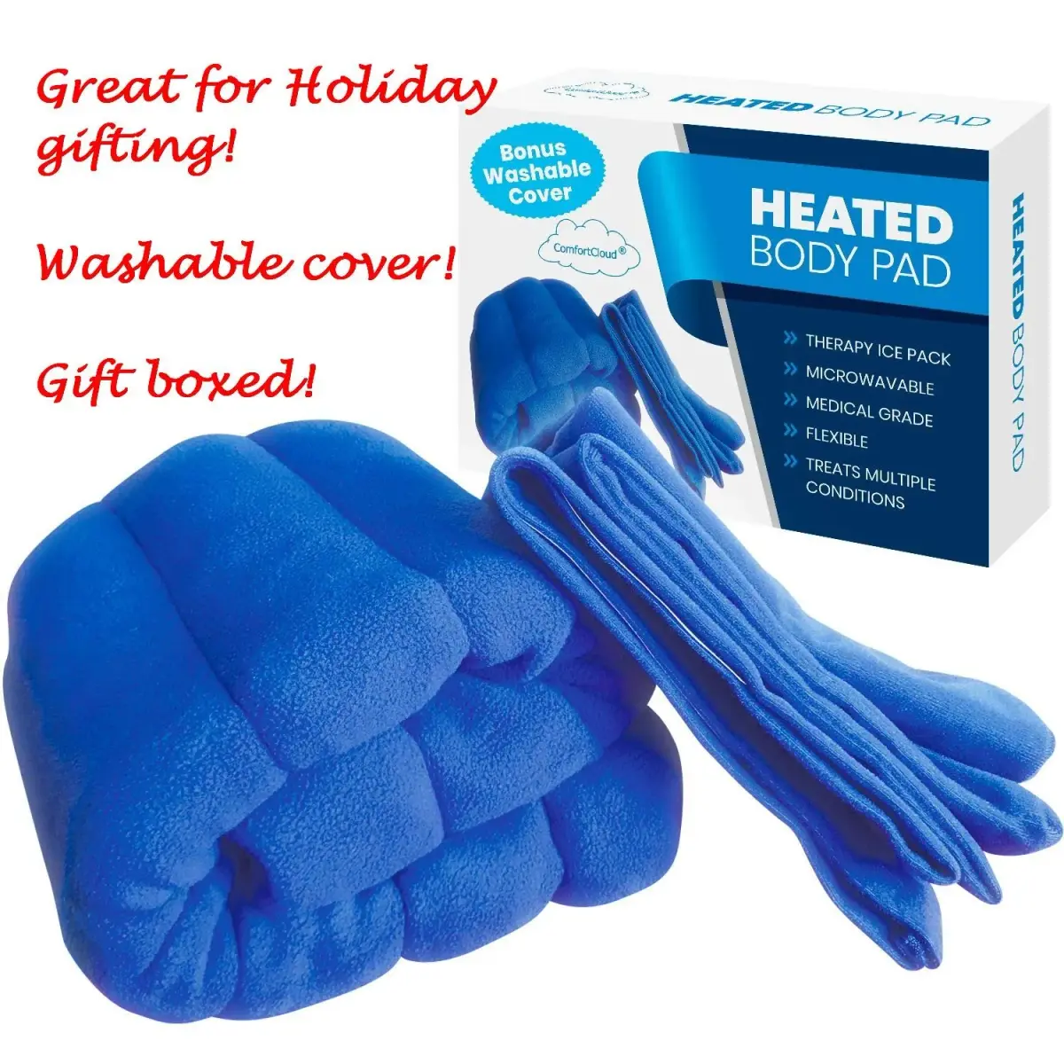 ComfortCloud XL Microwavable Heating Pad with Cover 5.5kg (12 lb) | Natural Moist Heat Therapy for Back Pain - view 6