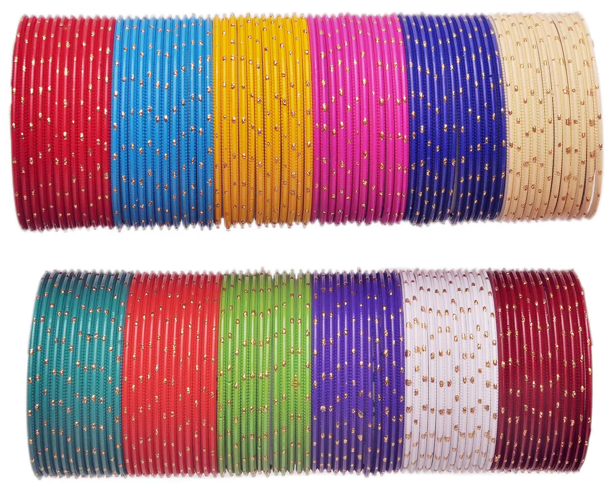 NMII Non-Precious Metal with Zari Bangles | Glossy Finish for Women & Girls - view 2