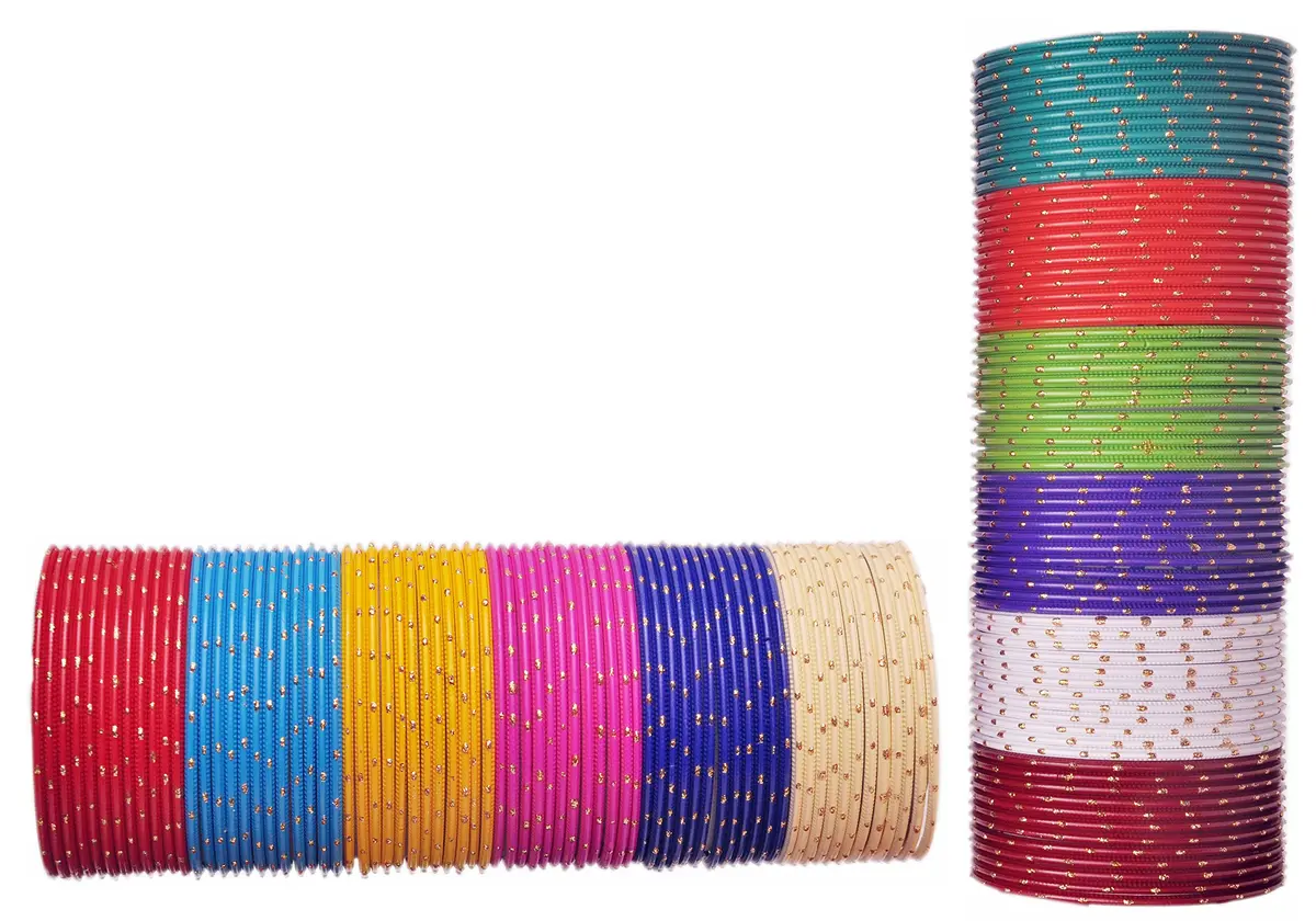 NMII Non-Precious Metal with Zari Bangles | Glossy Finish for Women & Girls - view 4