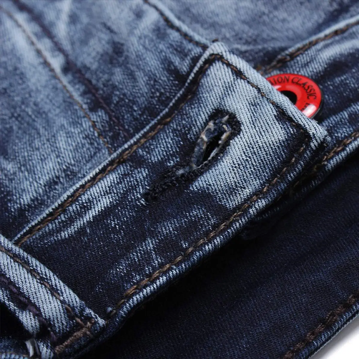 AITITIA Men's Ripped Regular Fit Jeans 42 | Comfortable, Stylish, Long-lasting - view 9