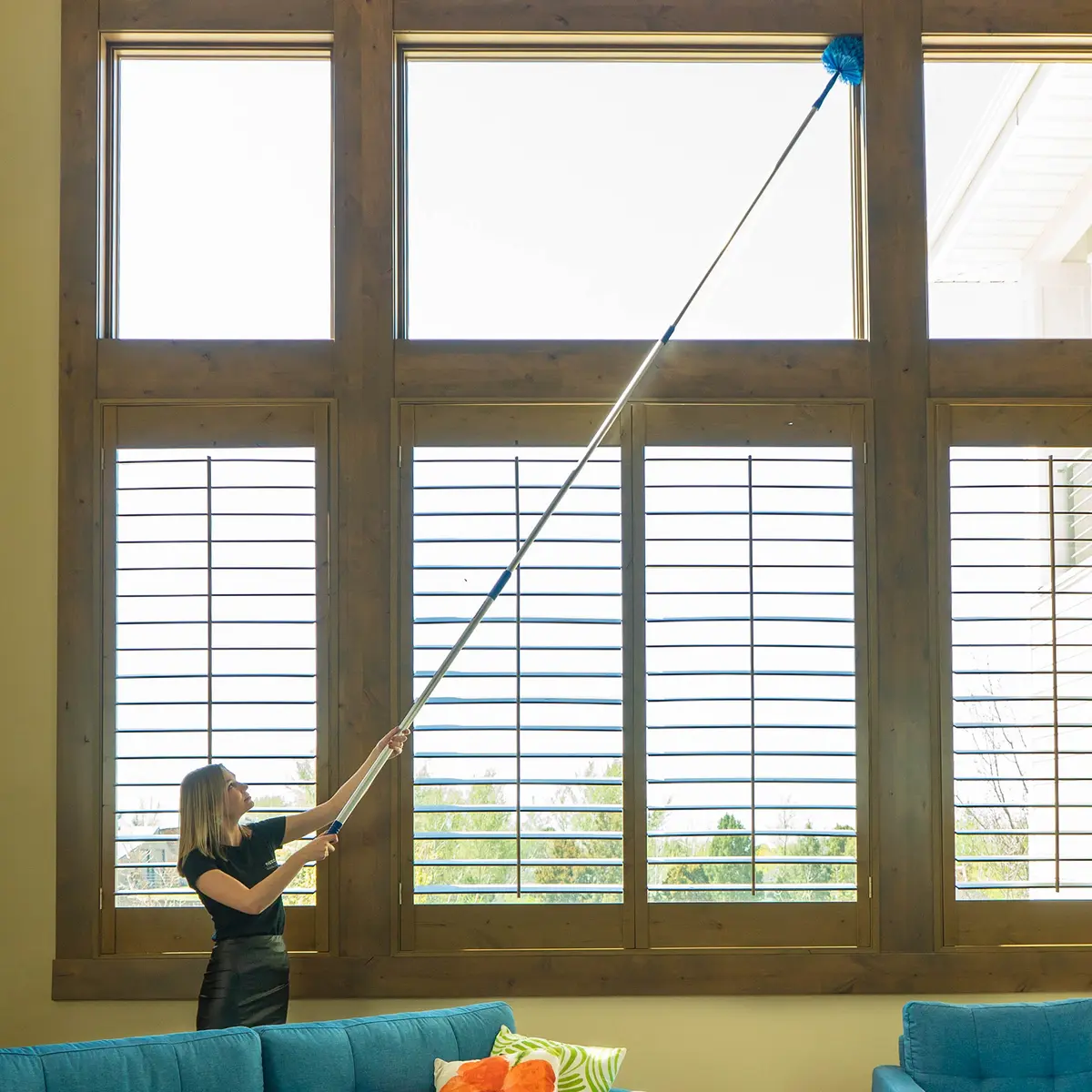 U.S. Duster Company Duster Extendable Reach 20 ft | Aluminum Telescoping Pole & Microfiber Head - view 6