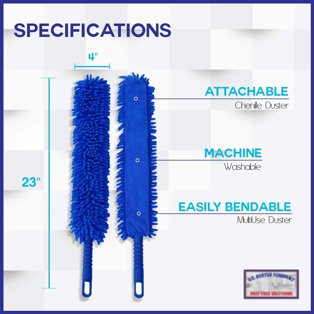 U.S. Duster Company Duster Extendable Reach 20 ft | Aluminum Telescoping Pole & Microfiber Head - view 8