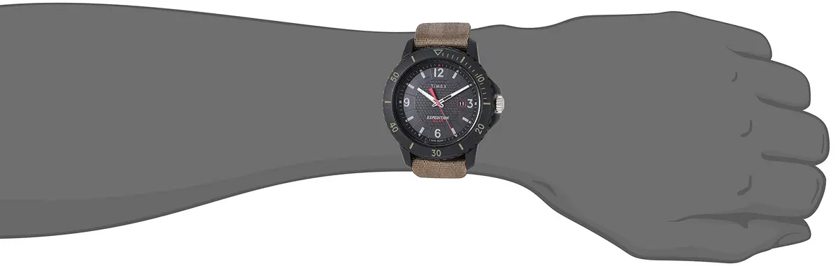 Timex Expedition Gallatin Solar 44mm Watch, Green Slip-Thru Strap | Solar Powered Outdoor Watch with Rugged Style - view 2
