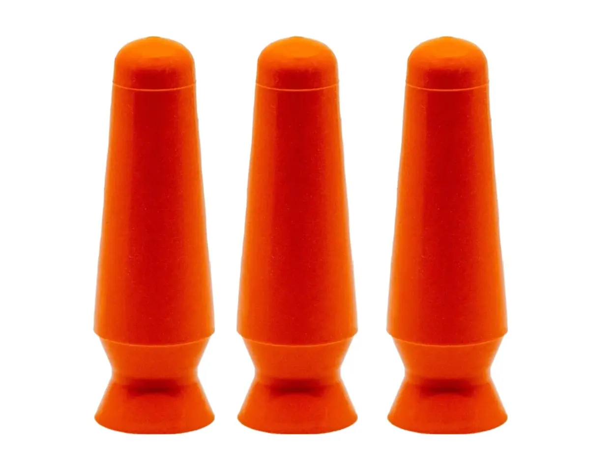 DMV Scleral Cup Contact Lens Applicator Tool 3 Pack (Orange) | Standard Scleral Lens Inserter - main product image