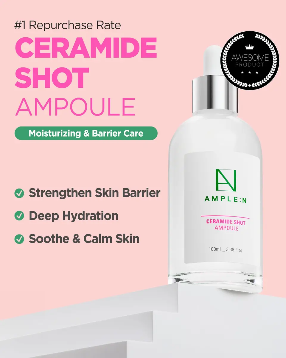 CORÉANA Ceramide Shot Ampoule 1.01 fl oz | Korean Barrier Serum for Hydration & Skin Calm - view 2