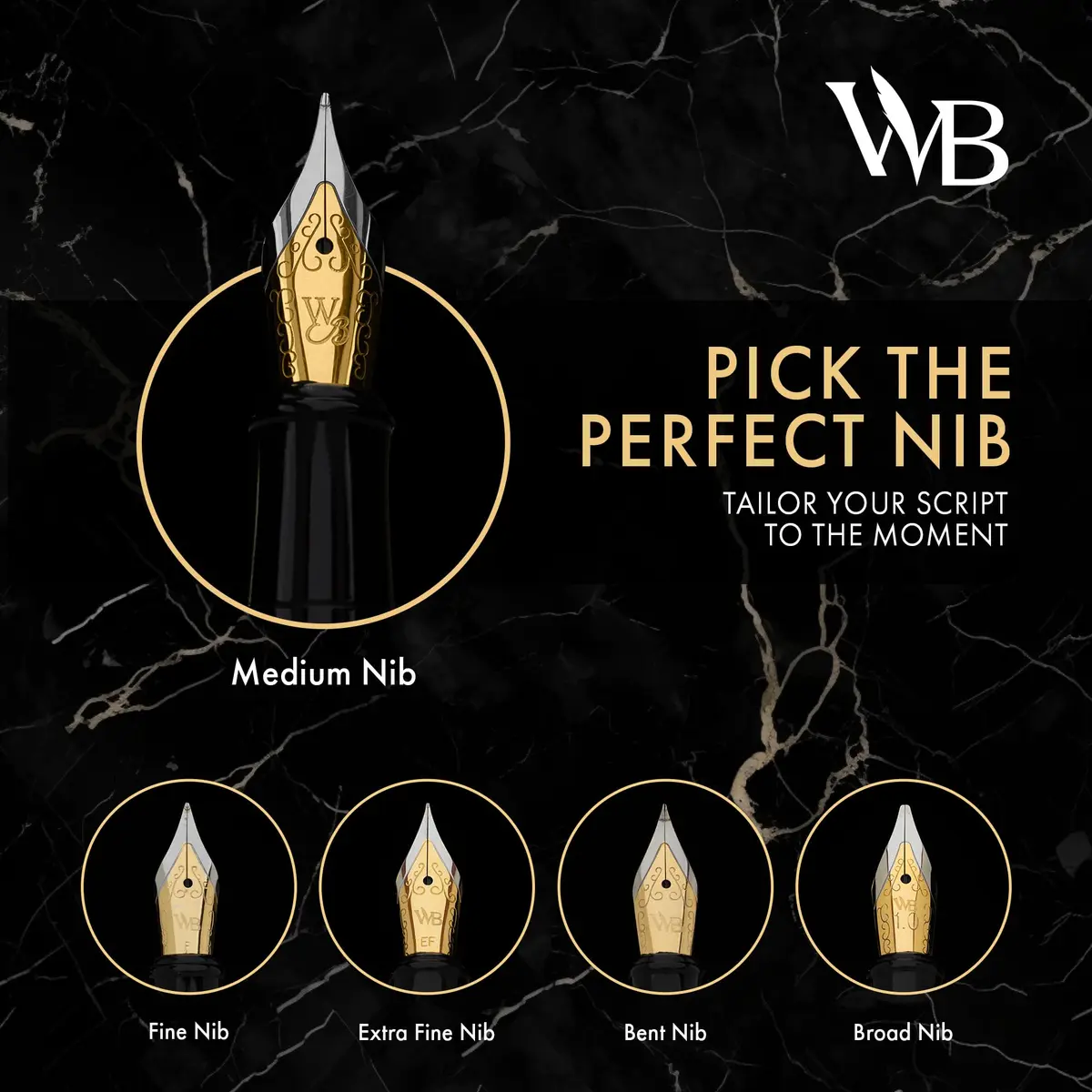 Wordsworth & Black Luxury Fountain Pen Set Medium Nib Pink | Smooth Ink Flow - view 4
