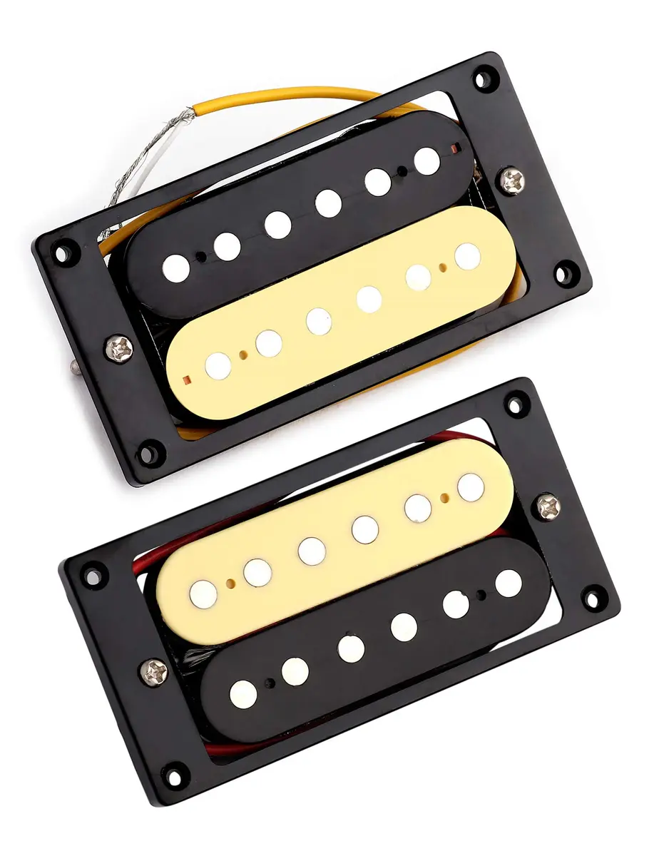 Metallor Zebra Humbucker Pickup Set | Ceramic Magnet Neck & Bridge for Electric Guitar - main product image