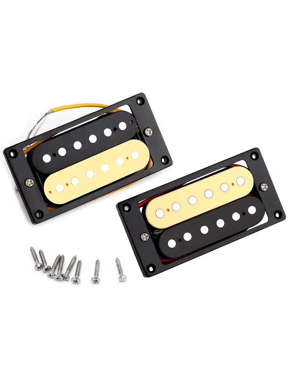 Metallor Zebra Humbucker Pickup Set | Ceramic Magnet Neck & Bridge for Electric Guitar - view 9