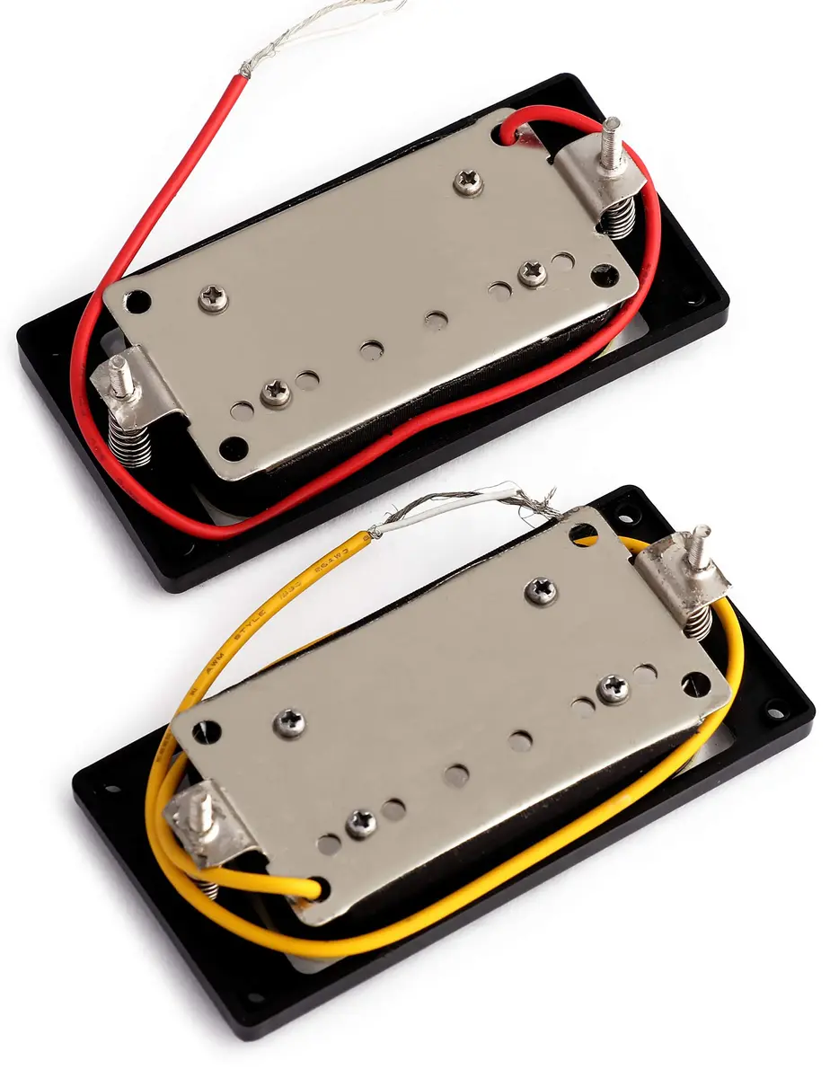 Metallor Zebra Humbucker Pickup Set | Ceramic Magnet Neck & Bridge for Electric Guitar - view 3