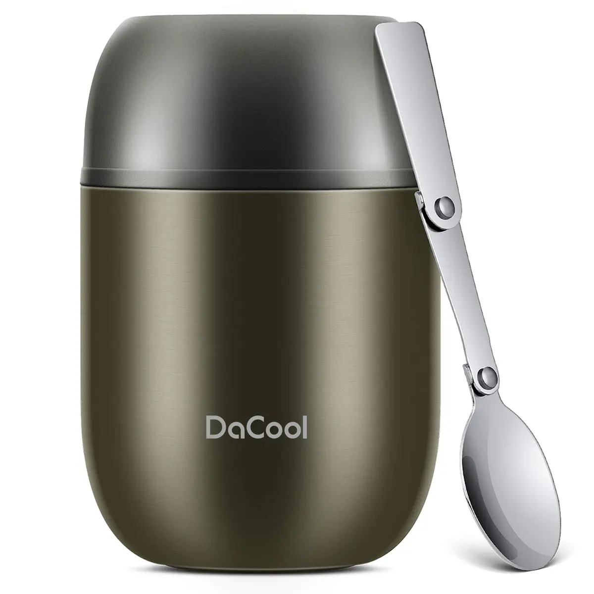 DaCool Food Thermo Insulated Food Jar 16oz | Leak-Proof Hot & Cold Food Container - main product image