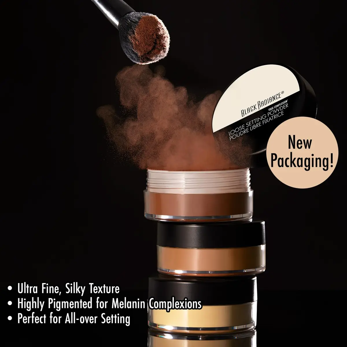 Black Radiance True Complexion Loose Setting Powder Honeymoon 18.14 g (0.64 oz) | Sets Makeup for All Day Wear - view 2