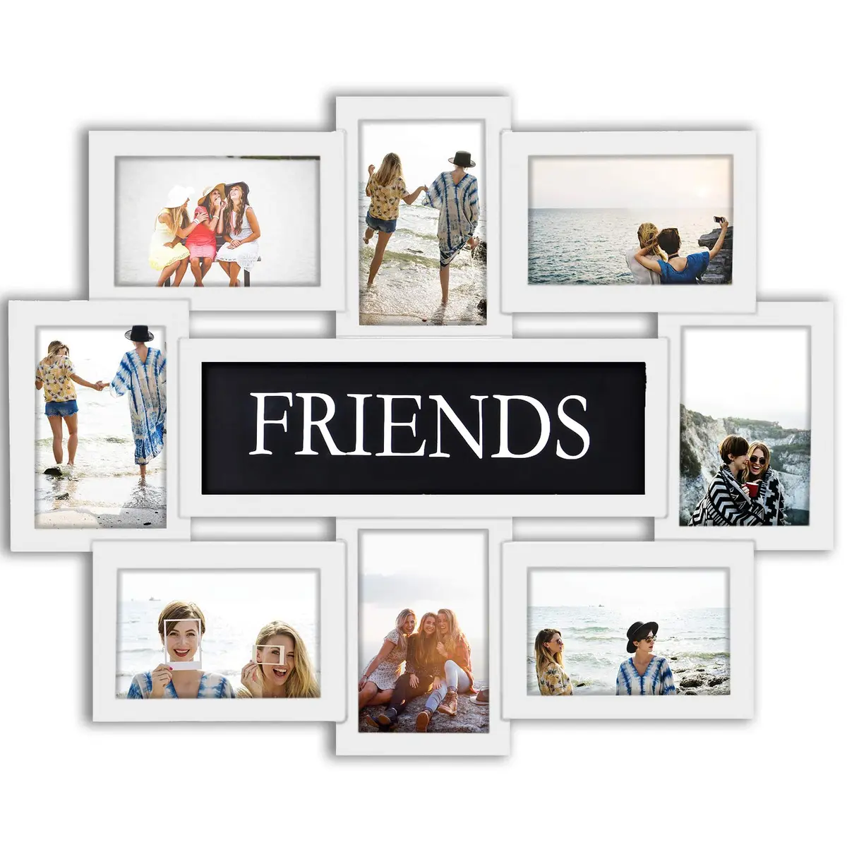 Jerry & Maggie Photo Frame 22x17 White | Collage Wall Decor for 6x4 Photos - main product image