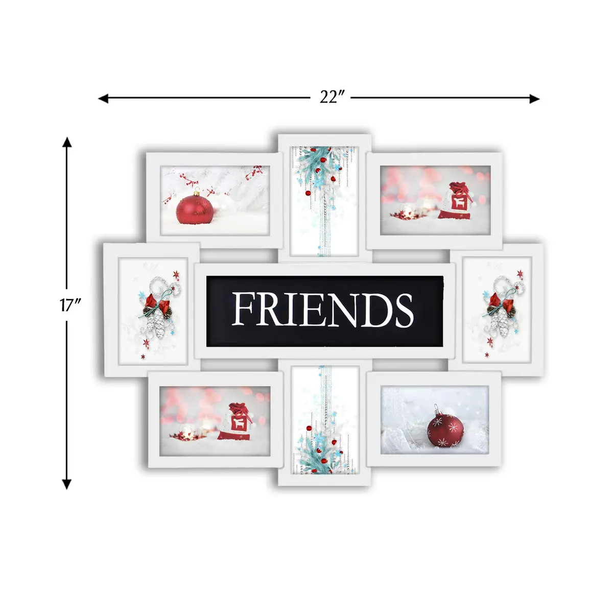 Jerry & Maggie Photo Frame 22x17 White | Collage Wall Decor for 6x4 Photos - view 2