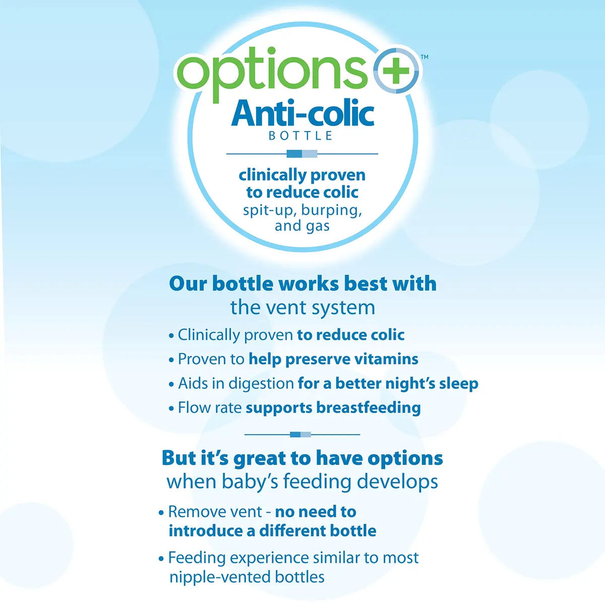 Dr. Brown's Wide-Neck Sippy Bottle Starter Kit, Blue, 6m+ | Anti-Colic, Silicone Spout, BPA Free - view 6