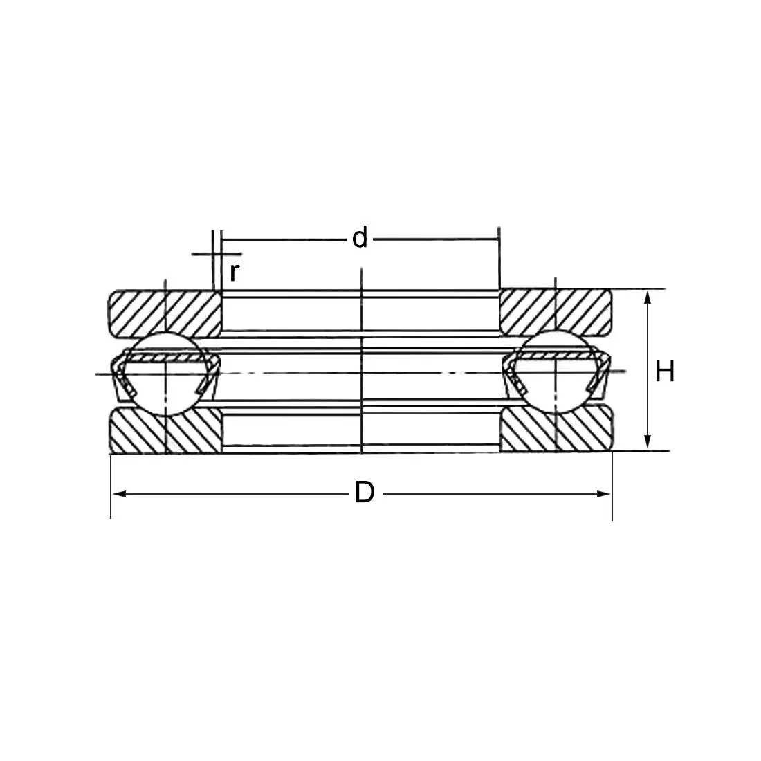 uxcell F2-6M Thrust Ball Bearings 2mm x 6mm x 3mm Single Direction 2pcs | Precision Engineered for Axial Loads - view 4