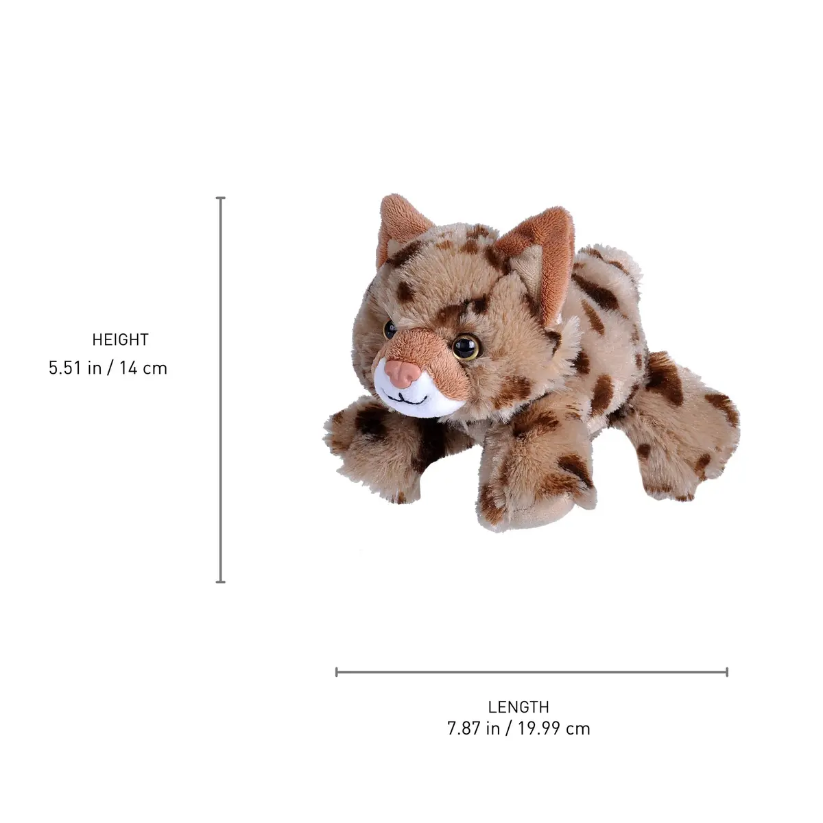 Wild Republic Hug’EMS Mini Bobcat Plush Toy 7" | Realistic Animal for Kids - view 3