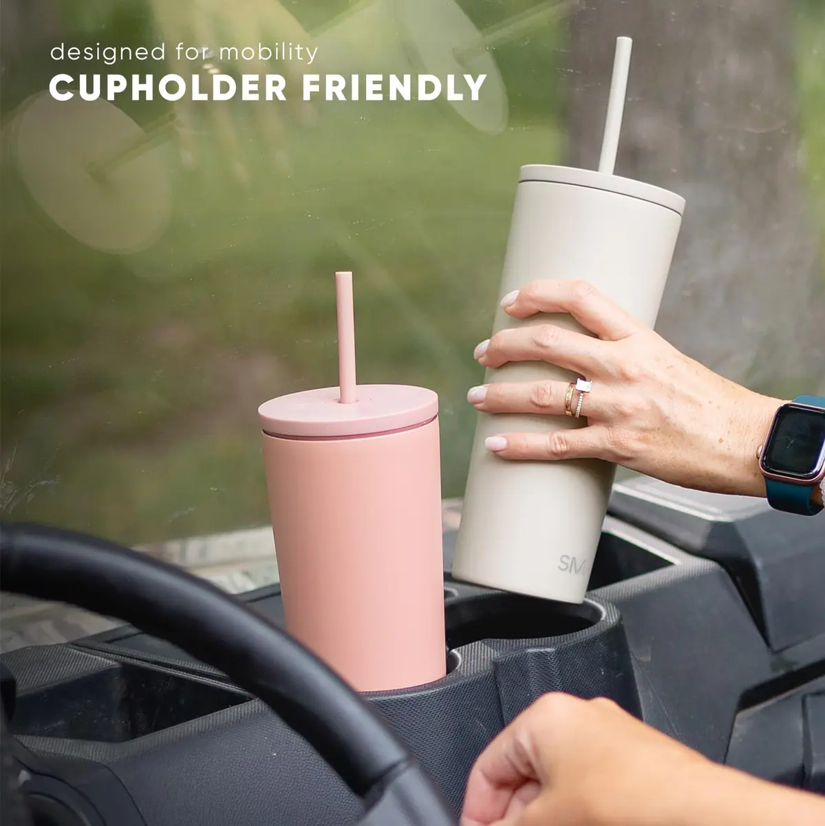 Simple Modern Classic Tumbler 28oz (828ml) | Insulated Stainless Steel Cup with Straw Lid - view 4