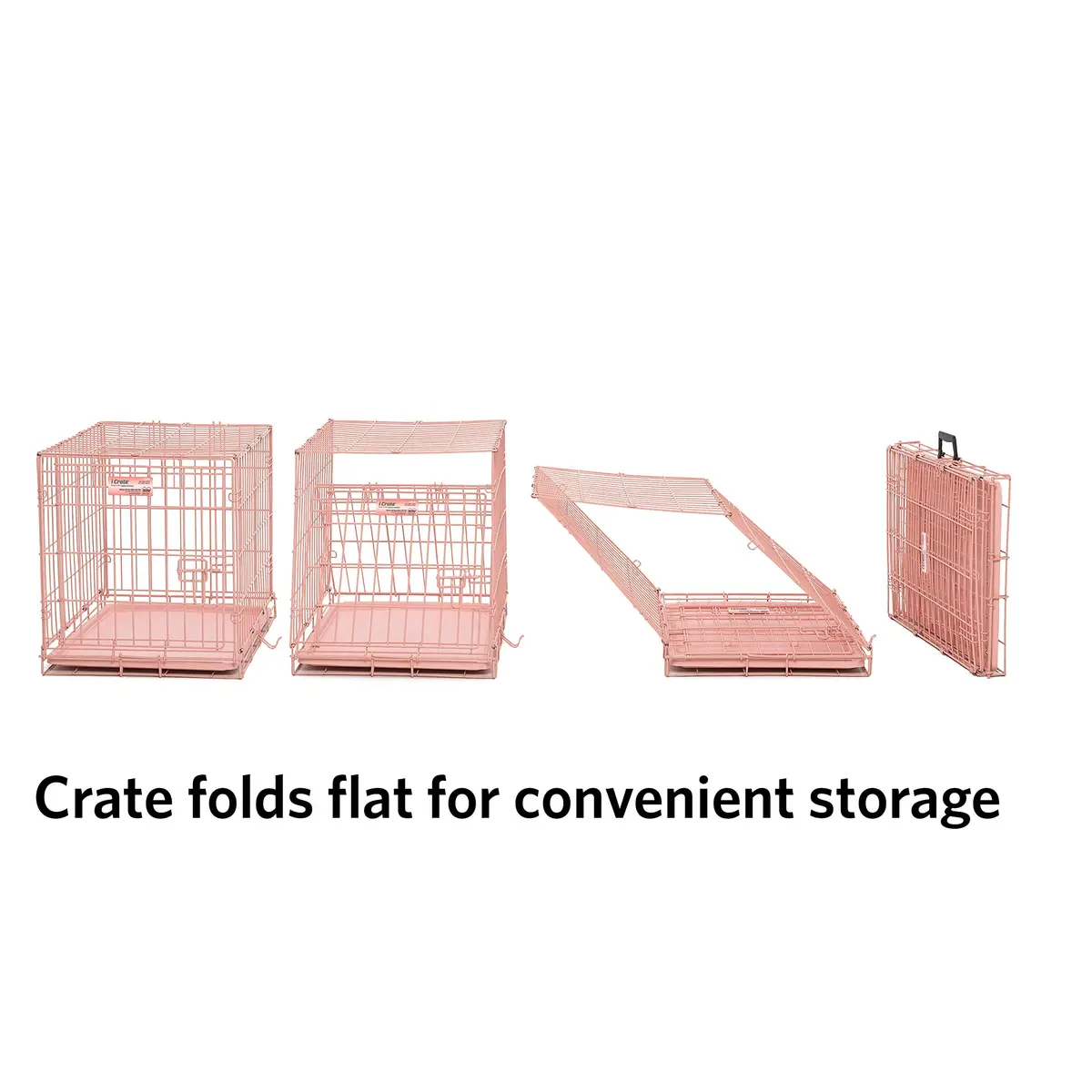 MidWest Homes for Pets Pink Animal_Cage 24-inch Starter Kit for Small Dogs | Complete Crate & Accessories - view 6