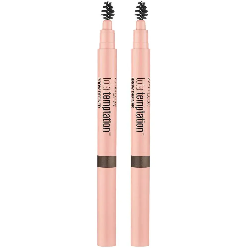 Maybelline Total Temptation Eyebrow Definer Pencil Deep Brown 2 Count | Define Brows Naturally - view 2