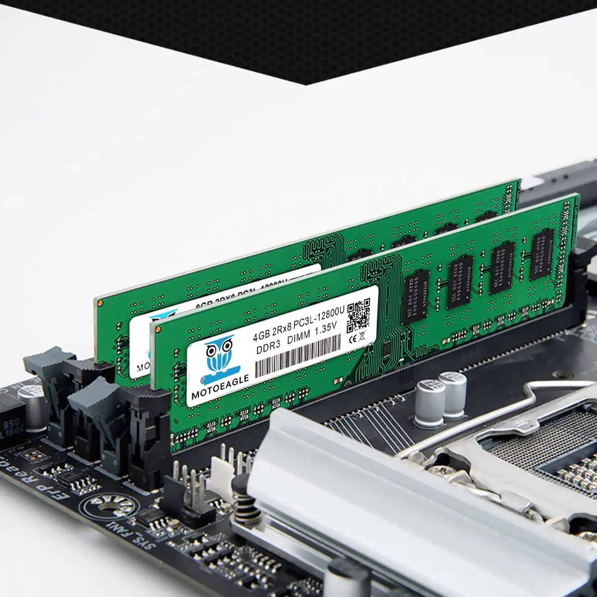 motoeagle 8GB (2x4GB) DDR3L 1600MHz CL11 UDIMM Desktop Memory | Upgrade PC Performance - view 2