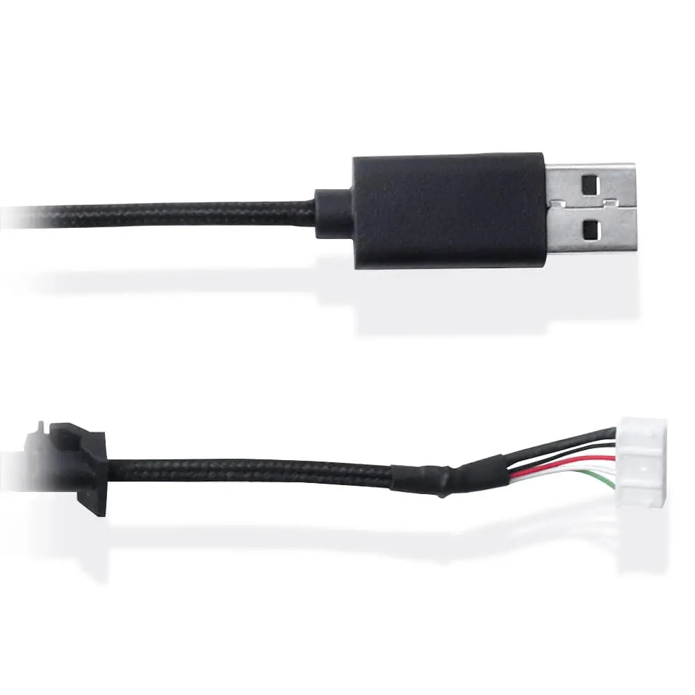 HUYUN Mouse Cable Replacement with Mouse Feet for Logitech G502 Wired Mouse, 2m (6.5ft) Braided USB Cable - view 6