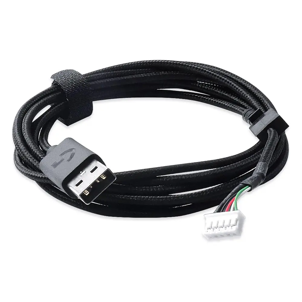 HUYUN Mouse Cable Replacement with Mouse Feet for Logitech G502 Wired Mouse, 2m (6.5ft) Braided USB Cable - view 3
