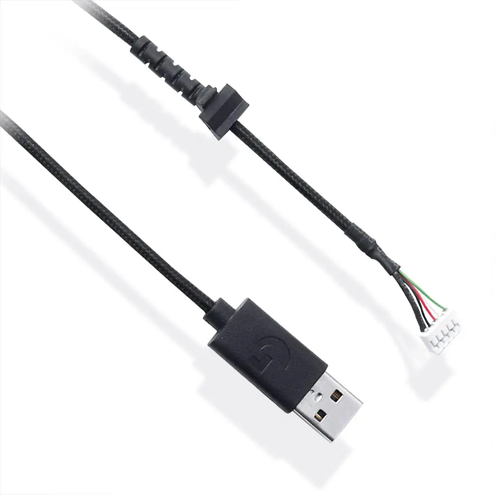 HUYUN Mouse Cable Replacement with Mouse Feet for Logitech G502 Wired Mouse, 2m (6.5ft) Braided USB Cable - view 4