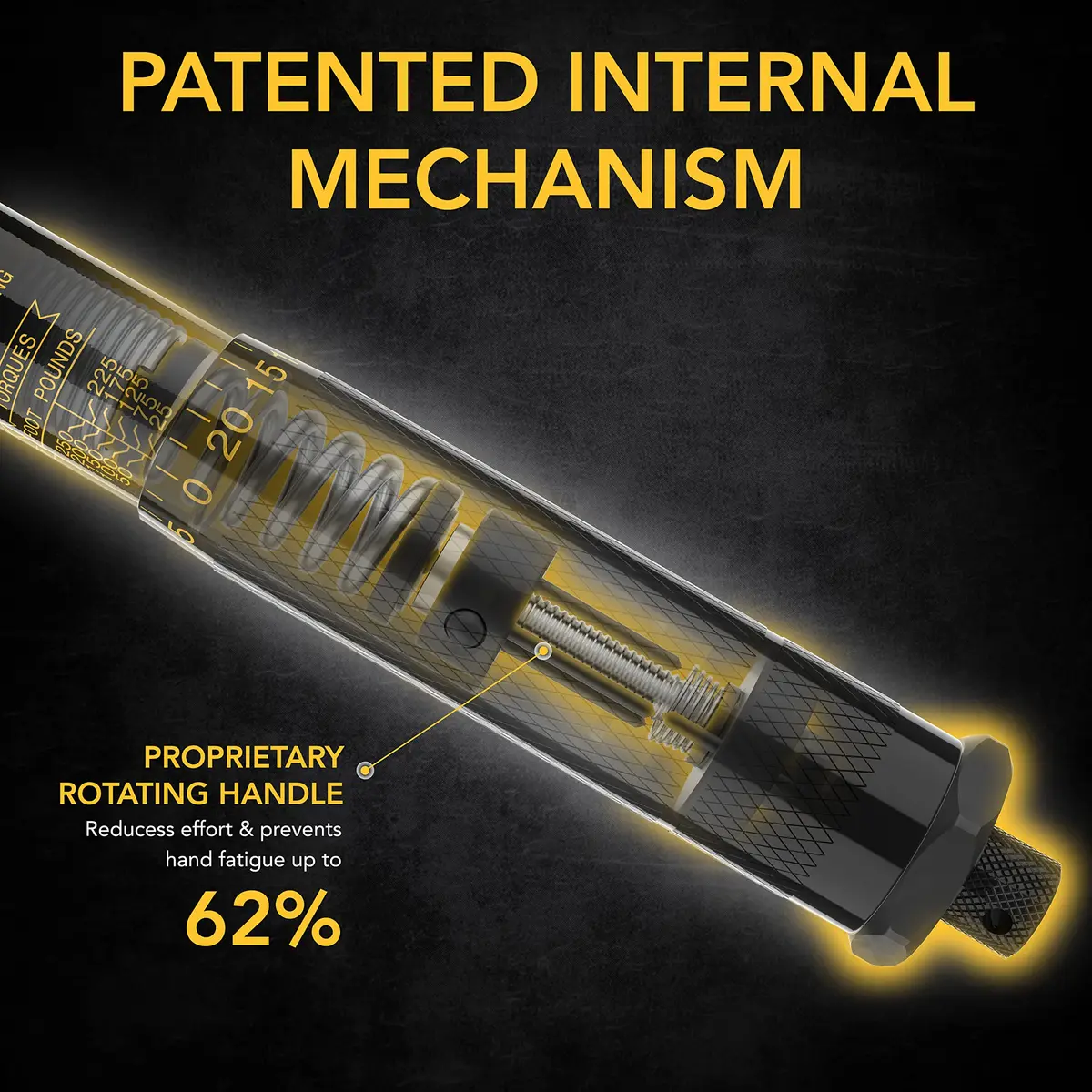 LEXIVON 1/2-Inch Drive Click Torque Wrench 25-250 Ft-Lb / 33.9-338.9 Nm | Certified Precision & Durable Build - view 4