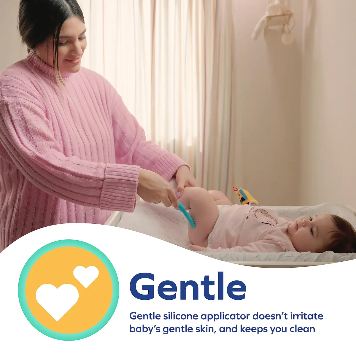 Dr. Talbot's Silicone Diaper Cream Brush with Suction Base | Gentle Application for Baby's Sensitive Skin - view 2