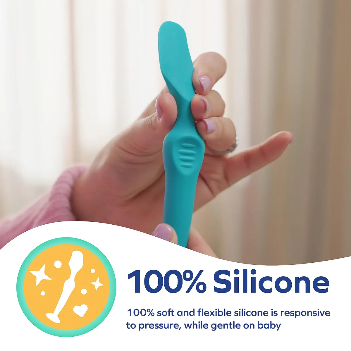 Dr. Talbot's Silicone Diaper Cream Brush with Suction Base | Gentle Application for Baby's Sensitive Skin - view 3