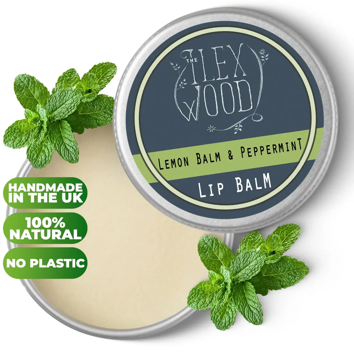 The Ilex Wood Vegan Lemon Balm & Peppermint Lip Balm 10ml (0.34 fl oz) | Natural Cold Sore Defense - view 7