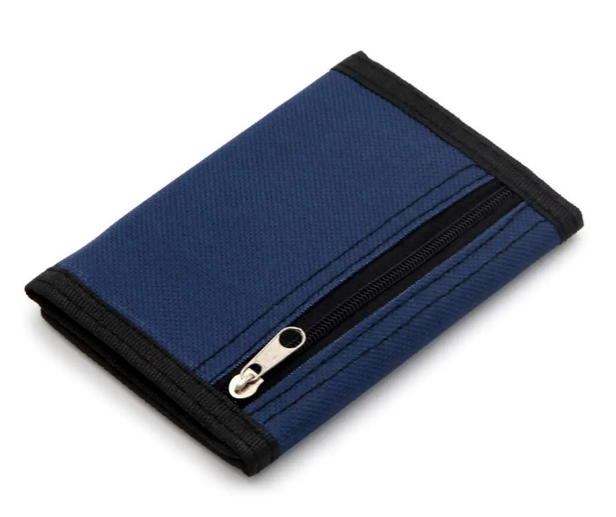 AI-DEE RFID Trifold Canvas Wallet for Kids | Water-Resistant, Large Capacity, Zipper Closure - view 5