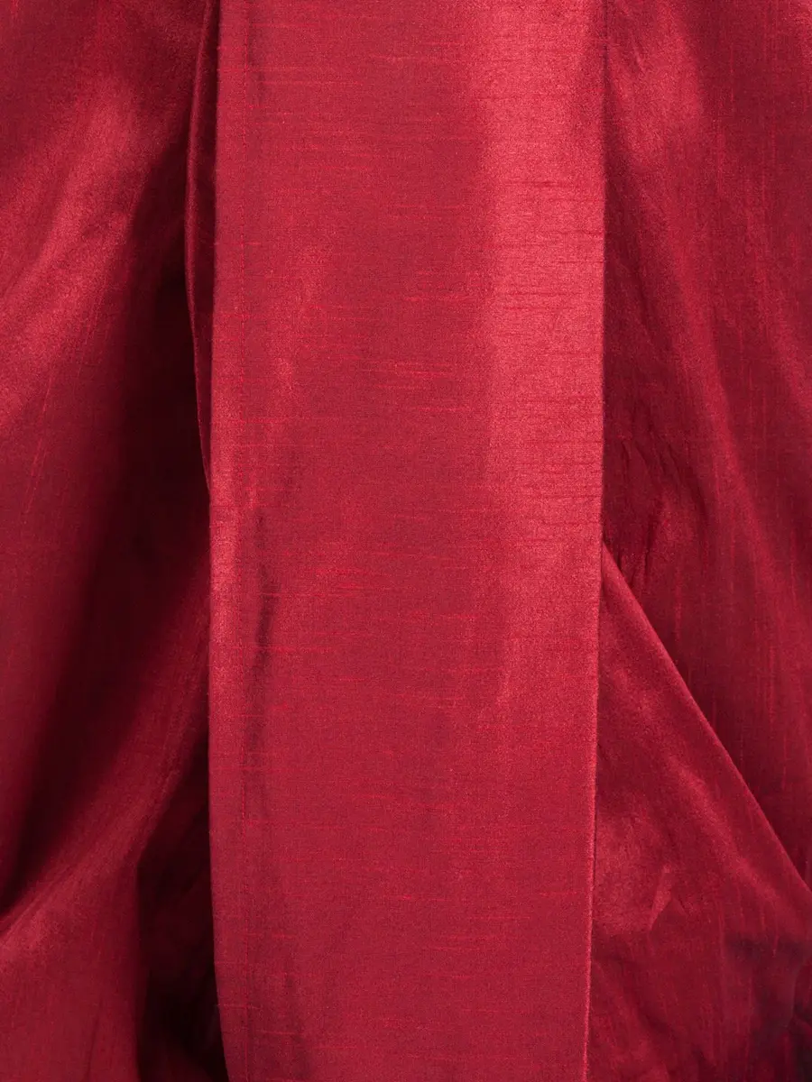 Royal Kurta Men's Silk Blend Dhoti Red | Free Size (44 inches) - view 4